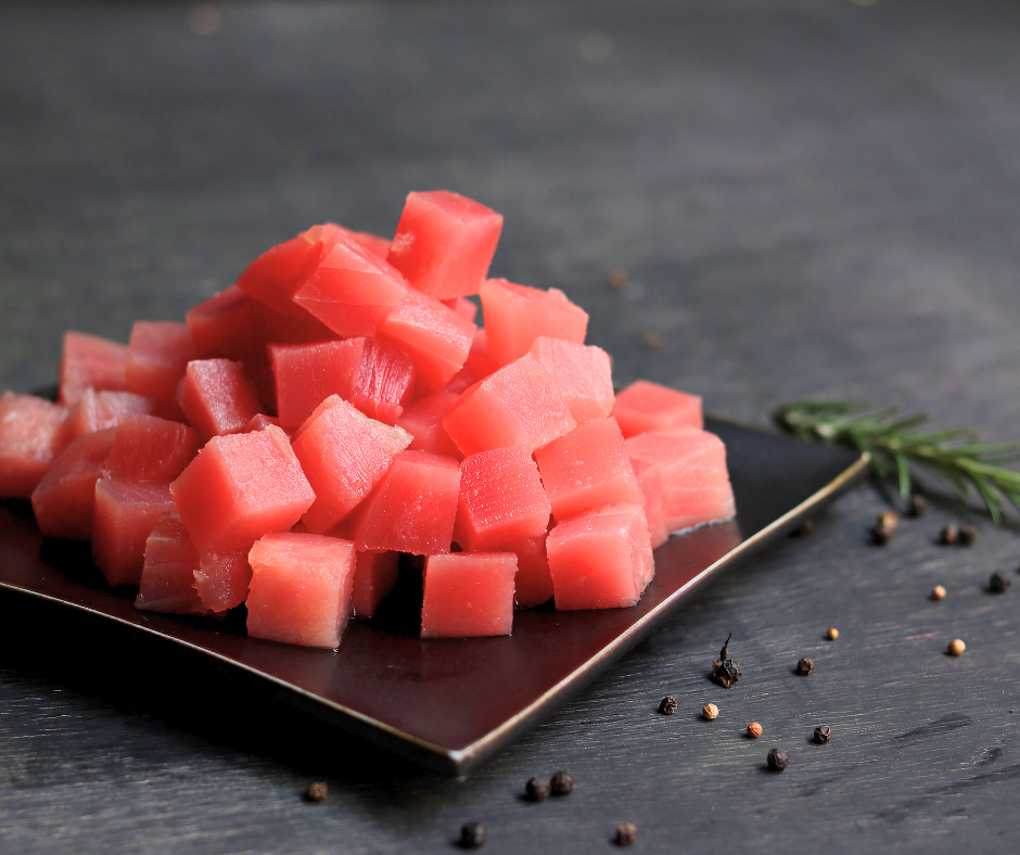 Tuna Poke Cubes - Wild Caught Sushi Grade Tuna