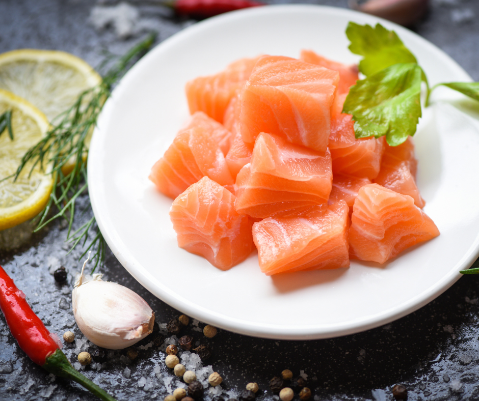 Tuna and Salmon Poke Cubes - Wild Caught Sushi Grade