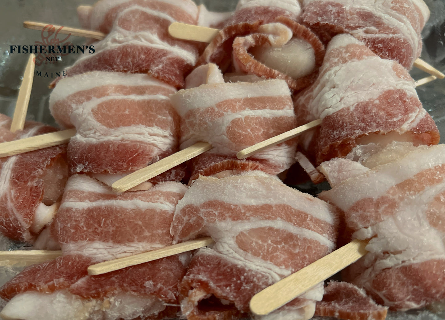 Scallop wrapped in bacon
