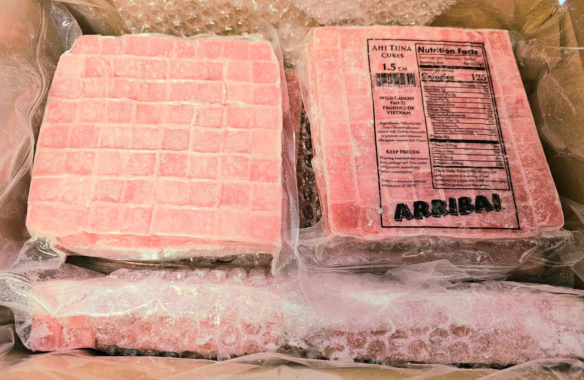 Tuna Poke Cubes - Wild Caught Sushi Grade Tuna