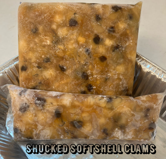 Frozen Shucked Softshell Clams - Whole Belly - Thịt Nghêu bóc sẵn đông lạnh