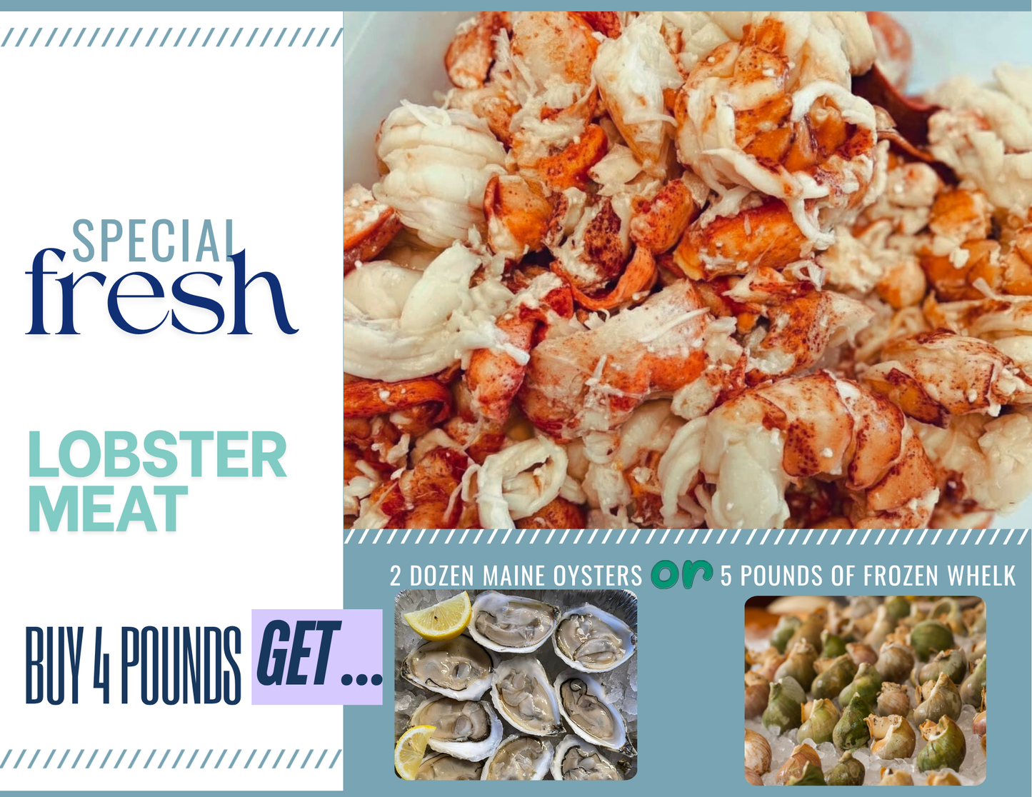 PREMIUM MAINE LOBSTER MEAT + FREE BONUS