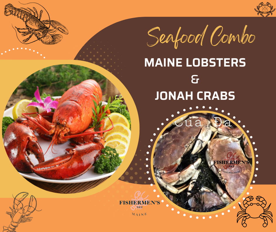 Combo Maine lobsters & Jonah crabs